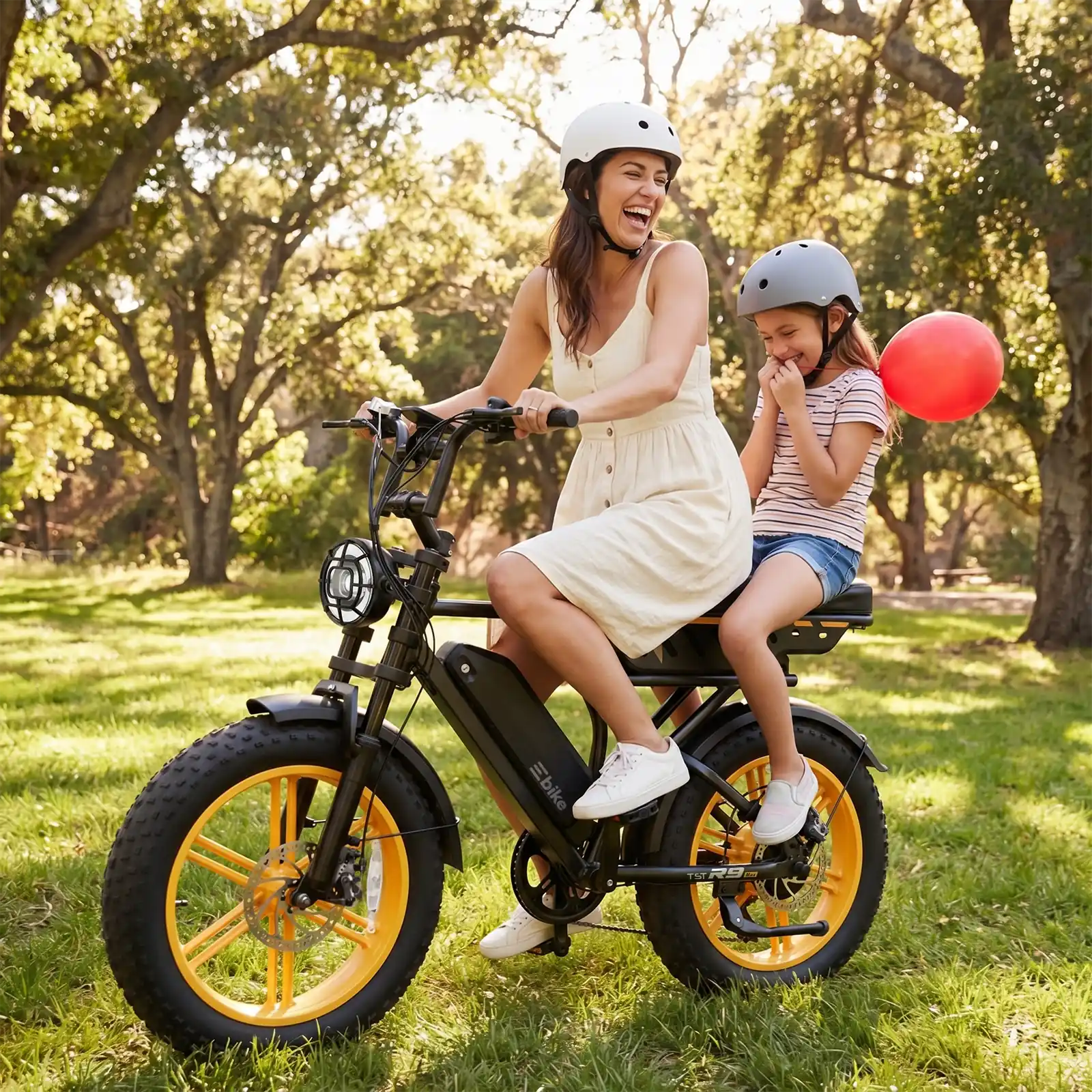 TST® Combo Sale R9 1500W Full-Suspension Moped Style Electric Bike - Image 5