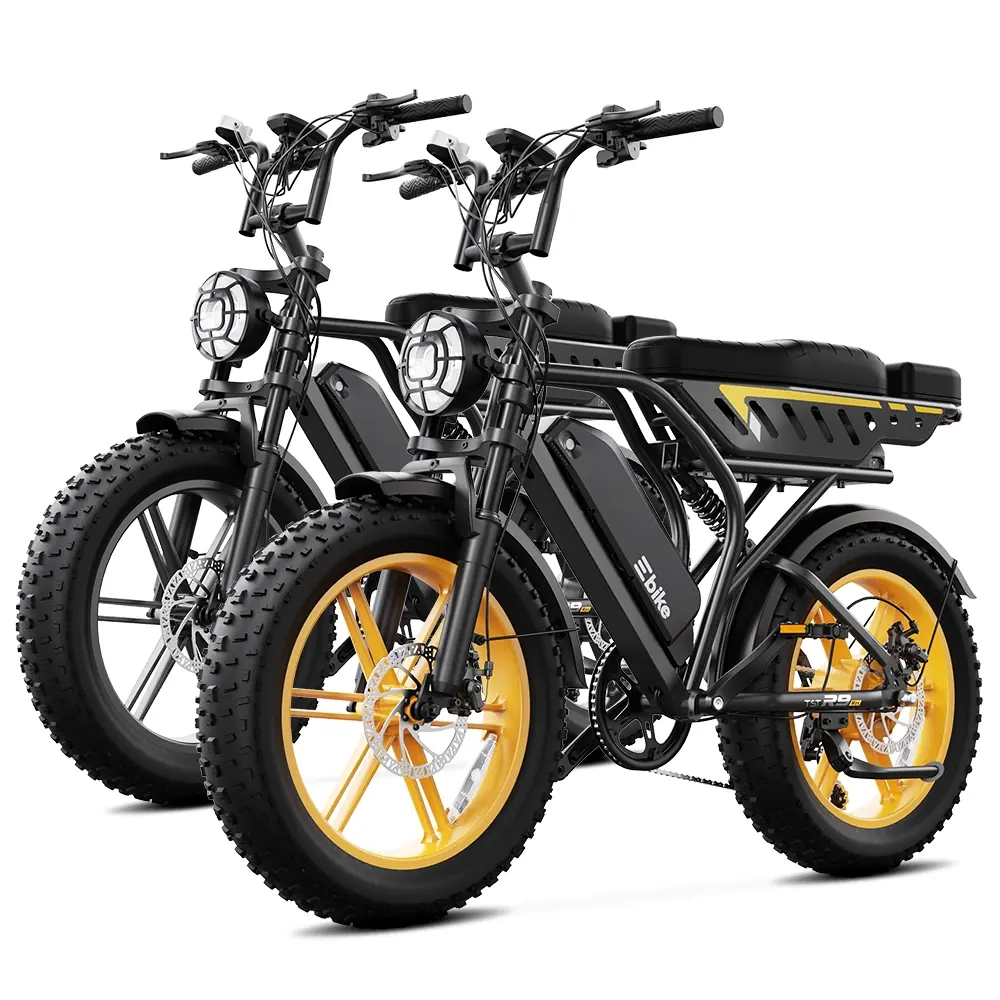 TST® Combo Sale R9 1500W Full-Suspension Moped Style Electric Bike - Image 8