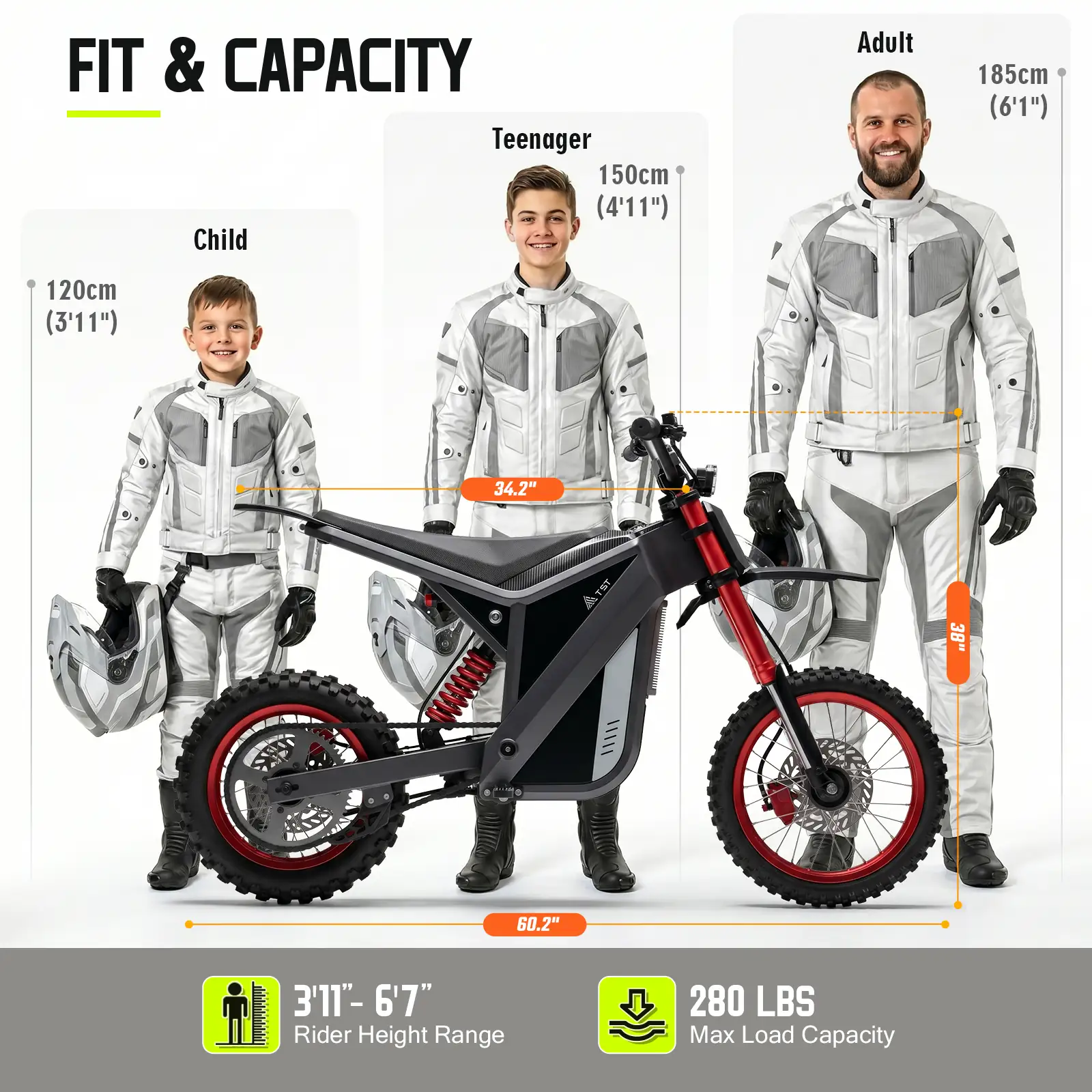 TST® GT63 14" 2400W 210Nm Electric Dirt Bike - Image 7