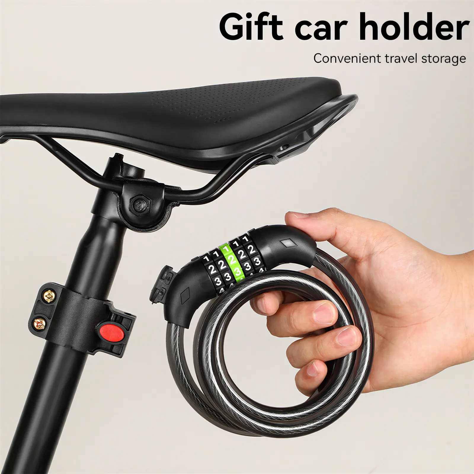 TST®Handlebar Bag + Phone Holder + Bike Lock Set - Image 11